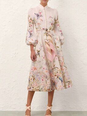Zimmermann REBELLION BUTTON MIDI DRESS